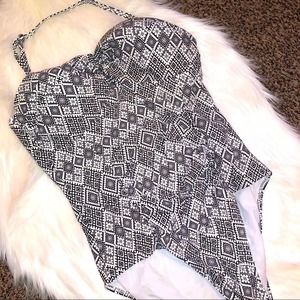 George slimming halter style bathing suit